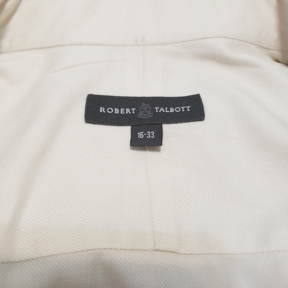 ROBERT TALBOTT Cream Collar button down shirt - Picture 5 of 6